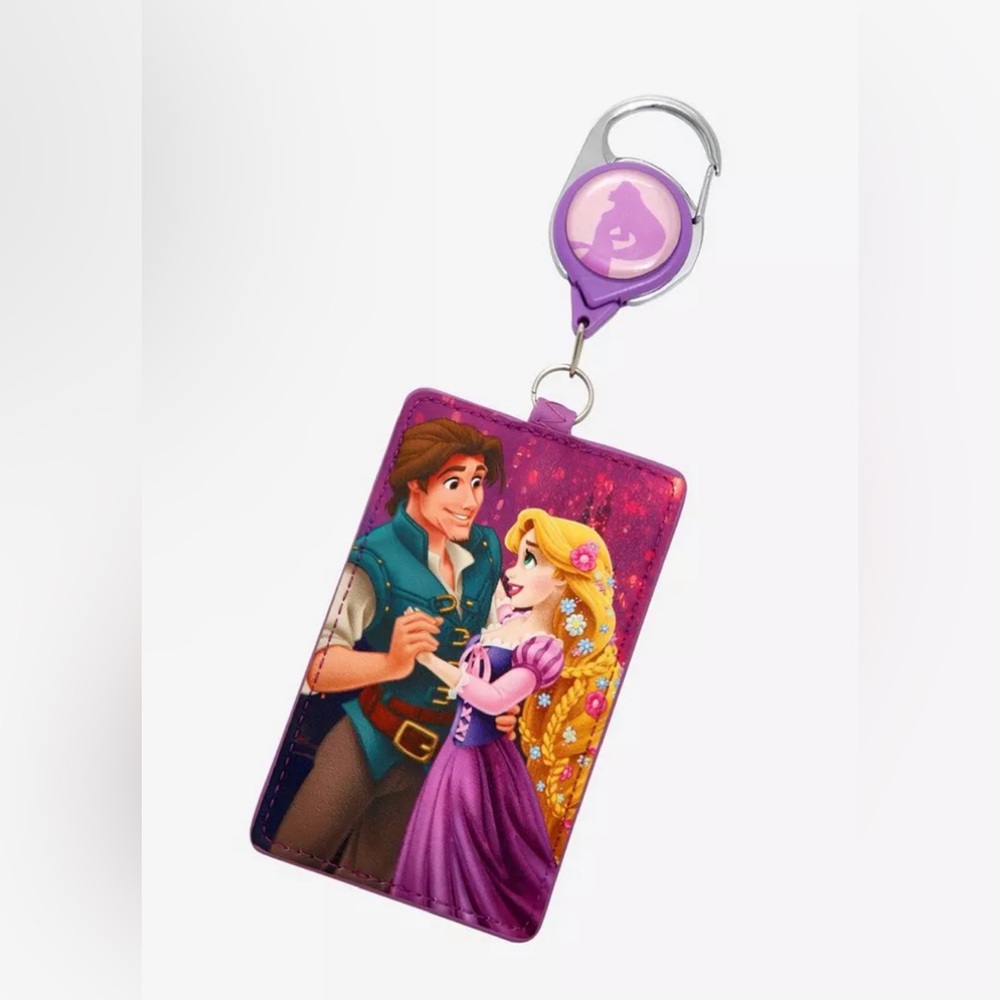 Loungefly Disney Tangled Rapunzel & Flynn Retractable Lanyard - Picture 6 of 8